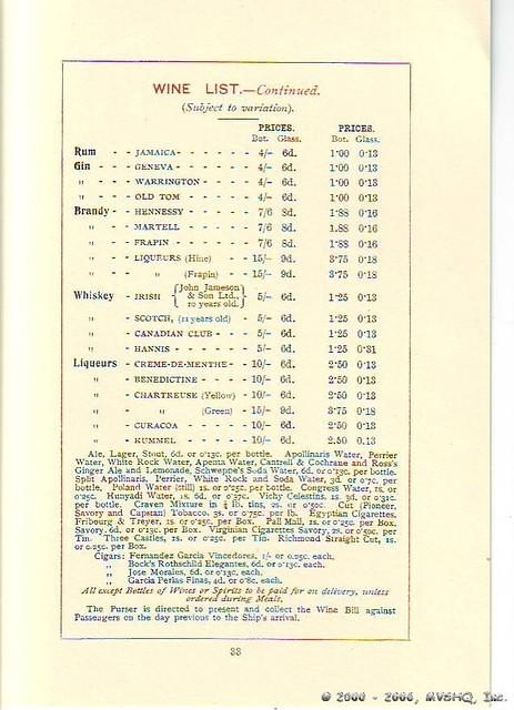 Wine List (2nd page)
