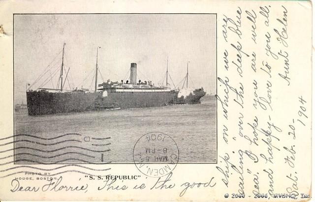 S.S. Republic

Port View

Photo by Hodge, Boston