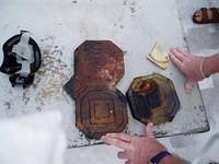 2004 Survey - Phase I

Sea Hunter III - Recovery

Floor Tiles and Plate Shard

from Seamen's/Firemen's Mess