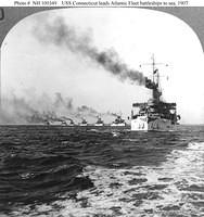 6. The Great White Fleet on its World Wide Cruise, and Russian Baltic Fleet at Gibraltar.